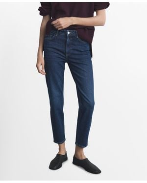 Mango New Mom Comfort High-rise Jeans - Blue