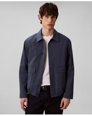 Calvin Klein Tech Cotton Blouson Jacket - Blue