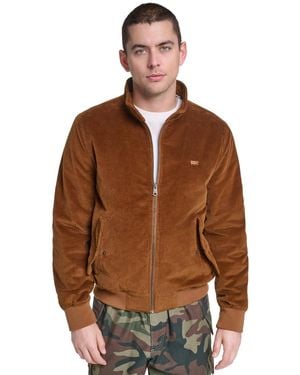 Levi's Corduroy Bomber Regular-fit Quilted-lined Jacket - Brown