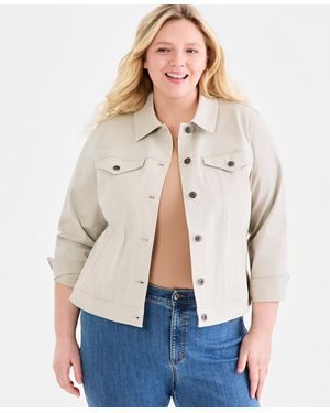Style & Co. Plus Size Denim Jacket - Blue
