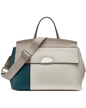 Calvin Klein Arabella Medium Satchel Handbag - Metallic