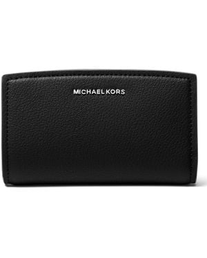 Michael Kors Bryant Leather Zip Around Wallet - Black