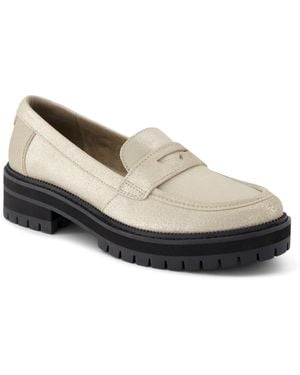 TOMS Cara Lug Sole Loafers - White