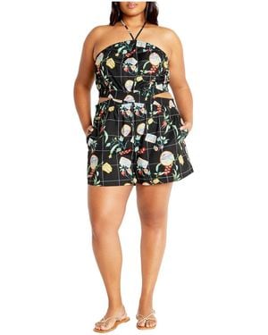 City Chic Almay Romper - Black