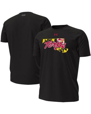 Under Armour Maryland Terrapins Maryland Pride Script T-shirt - Black