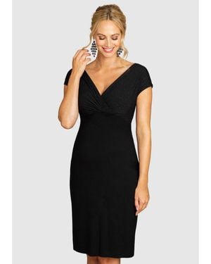 Tiffany Rose Maternity Maternity Bardot Shift Dress - Black