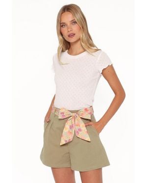 Petal & Pup Darla Pointelle T-shirt - White
