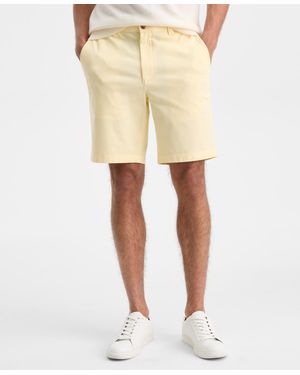 Club Room Regular-fit 9" 4-way Stretch Shorts - Natural