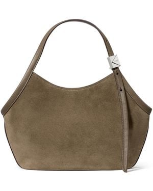 Kate Spade Deco Suede Small Tulip Tote Handbag - Brown