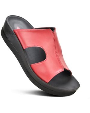 AEROTHOTIC Wenzel Comfortable Slide Sandal - Red