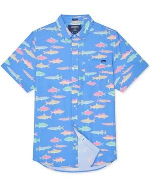 Chubbies Get Schooled Performance Friday Shirt - Blue