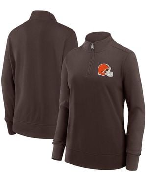 LOGO ATHLETIC Cleveland S Velocity Quarter-zip Jacket - Brown