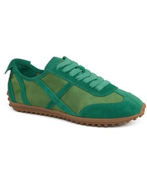 J/Slides Emily Suede Sneaker - Green