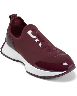 DKNY Nallen Slip On Sneaker With Logo - Purple
