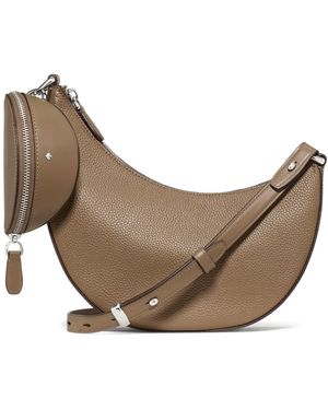 Kate Spade Duo Small Pebbled Leather Crossbody Bag - White