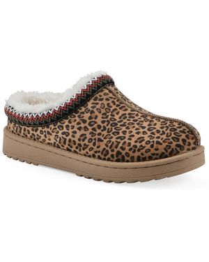 White Mountain Icebin Clog Slippers - Brown