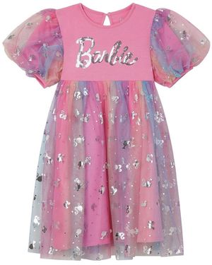 Barbie Big Girls Tulle Dress - Pink