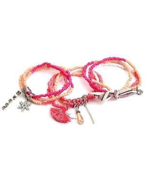 SOH Snowflake Multi-layer Bracelet - Pink