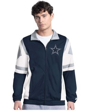 Starter Dallas Cowboys Contender Full-zip Track Jacket - Blue