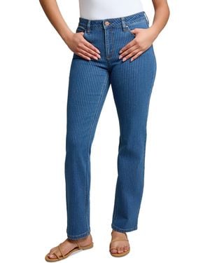Jones New York Lexington City Denim Straight-leg Jeans - Blue