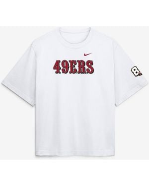 Nike San Francisco 49ers Dropped-shoulder Boxy T-shirt - White