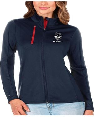 Antigua Navy/red Uconn Huskies Generation Full-zip Jacket - Blue