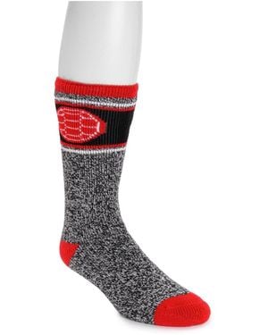Muk Luks Game Day By Heat Retainer Socks - Red