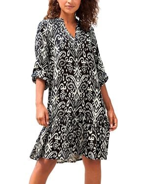 Lascana Printed Tunic Dress - Black
