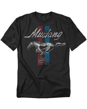 Mustang Logovision Stripes T-shirt - Black
