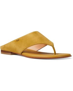 MICHAEL Michael Kors Alster Thong Flat Sandals - Metallic