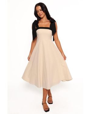 Petal & Pup Olinda Midi Dress - Natural