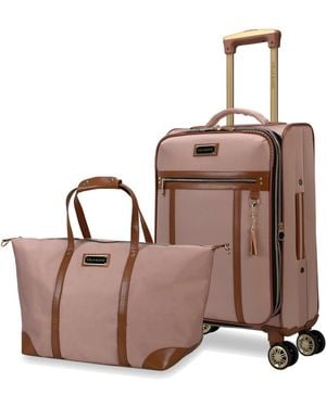 Stella Blanc Luxe2-piece Softside Carry-on And Tote Set - Brown
