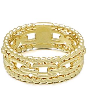Adornia 3-band Sandwich Ring - Metallic