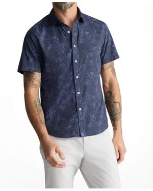 UNTUCKit Regular Fit Performance Short-sleeve Islington Shirt - Blue