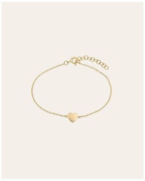 Zoe Lev 14k Gold Heart Bracelet - Natural