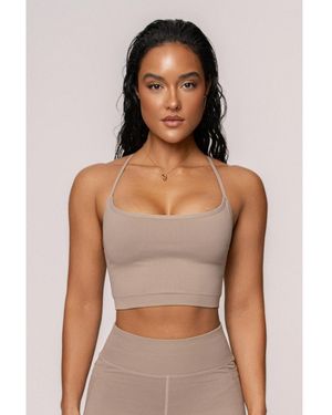 JLUXLABEL Active Crop Top - Natural