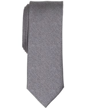 BarIII Textured Skinny Tie - Gray