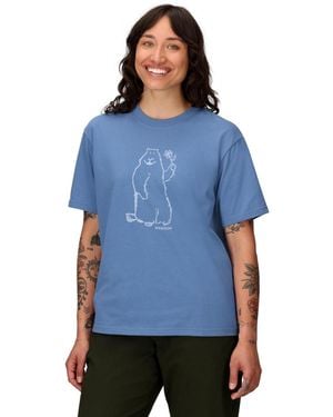 Marmot Flower Marty Crewneck Short Sleeve T-shirt - Blue