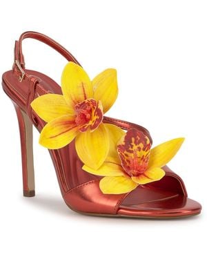 Jessica Simpson Jylia Strappy Orchid Embellished Stiletto Dress Sandals - Multicolor