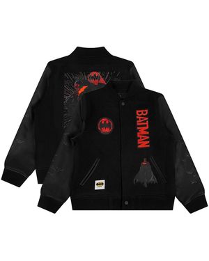FREEZE MAX Big Boys And Girls Batman Comics Signal Full-zip Varsity Jacket - Black