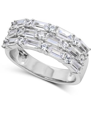 Arabella Cubic Zirconia Baguette Band - Metallic