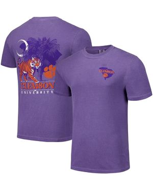 Image One And Clemson Tigers Hyper Local Palmetto Tiger T-shirt - Purple