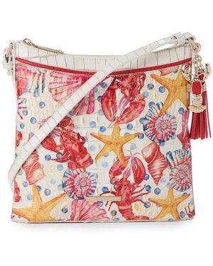 Brahmin Katie Zip-top Small Crossbody Bag - White