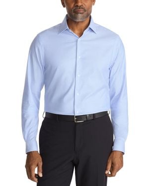 Michael Kors Luxe Touch Stretch Long Sleeve Dress Shirt - Blue