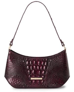 Brahmin Lilibeth Melbourne Small Leather Shoulder Handbag - Purple