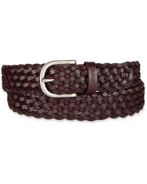 Levi's Fully Adjustable Leather Braided Belt - Brown
