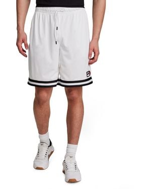 Reebok Elastic Waistband Mesh Shorts - White