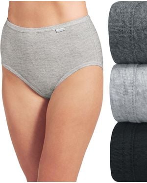 Jockey Elance Brief 3 Pack Underwear 1484 - Gray