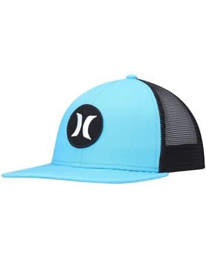 Hurley Circle Trucker Snapback Hat - Blue