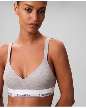 Calvin Klein Full Coverage Lift Bralette - Gray